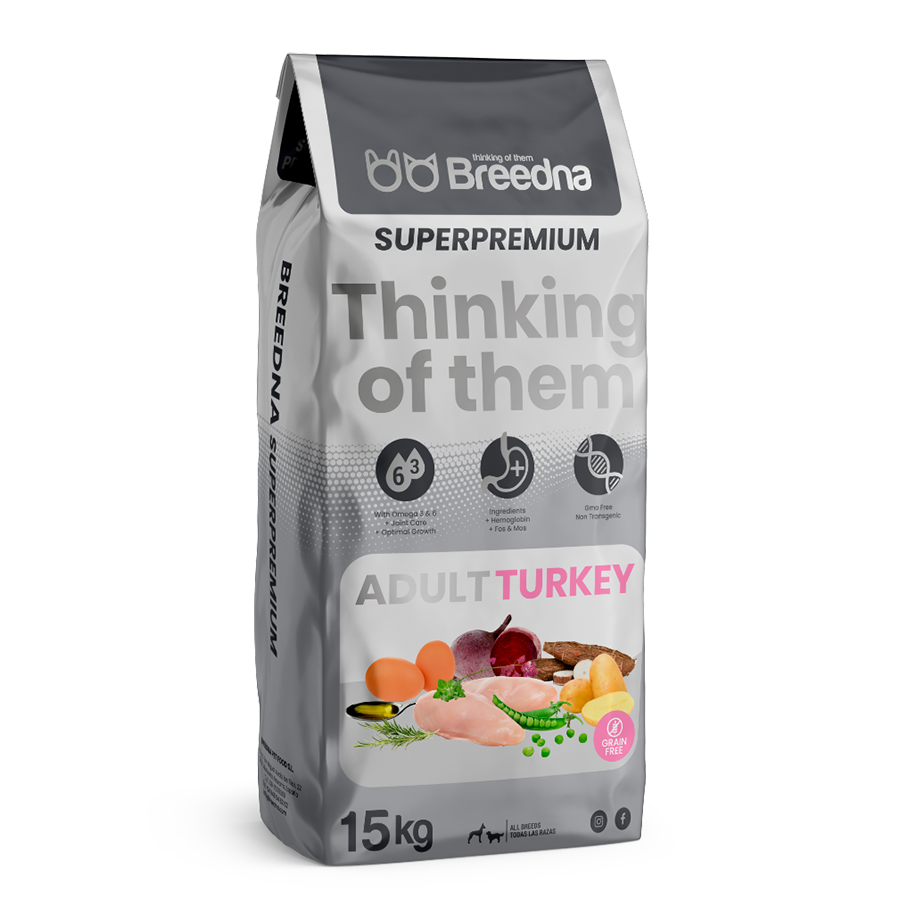 Ração Breedna Grain Free Turkey para Cães