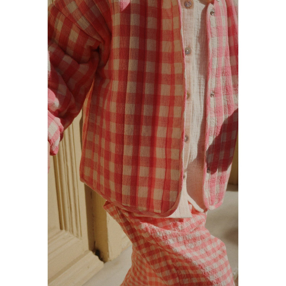 Køb Konges Sløjd Peach Blossom Check RHW X KS Bella Bukser GOTS