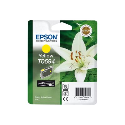 Epson T0594 Orchidée - jaune - cartouche d'encre originale