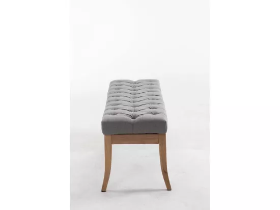 Banquette - Tissu & Bois - Gris - Ramses