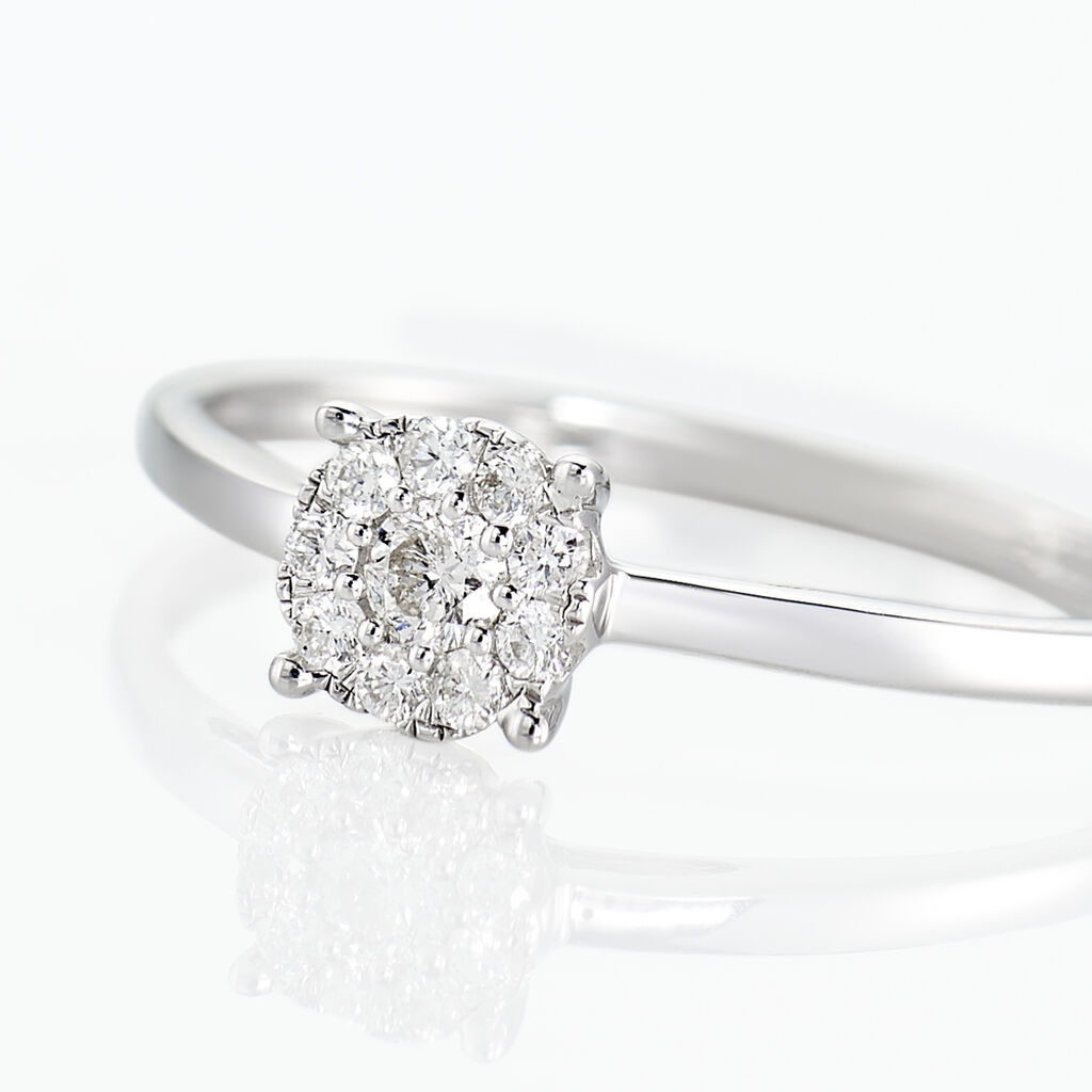 Bague Adeline Or Blanc Diamant