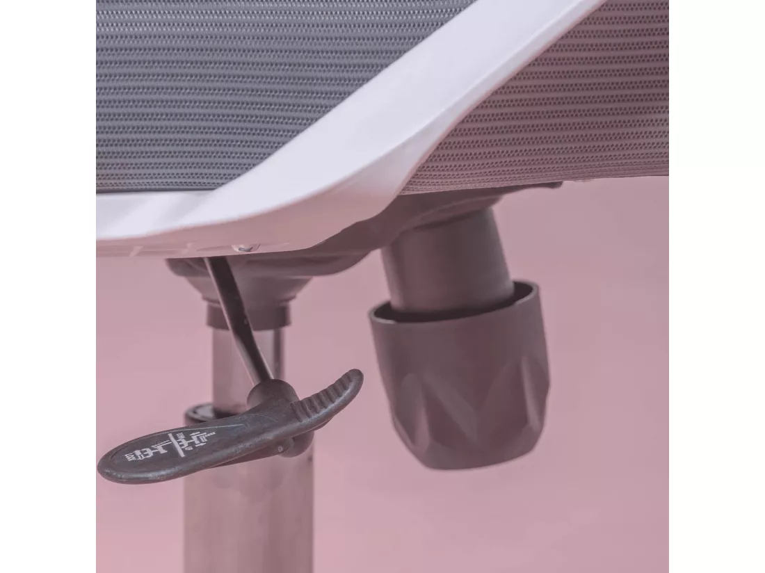 Chaise de bureau ergonomique en mesh respirante et appui-tête réglable - Mesh - Gris foncé