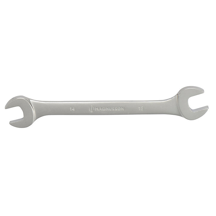 Clé plate Magnusson 14/15 mm double extrémité en acier au chrome vanadium L.166 mm