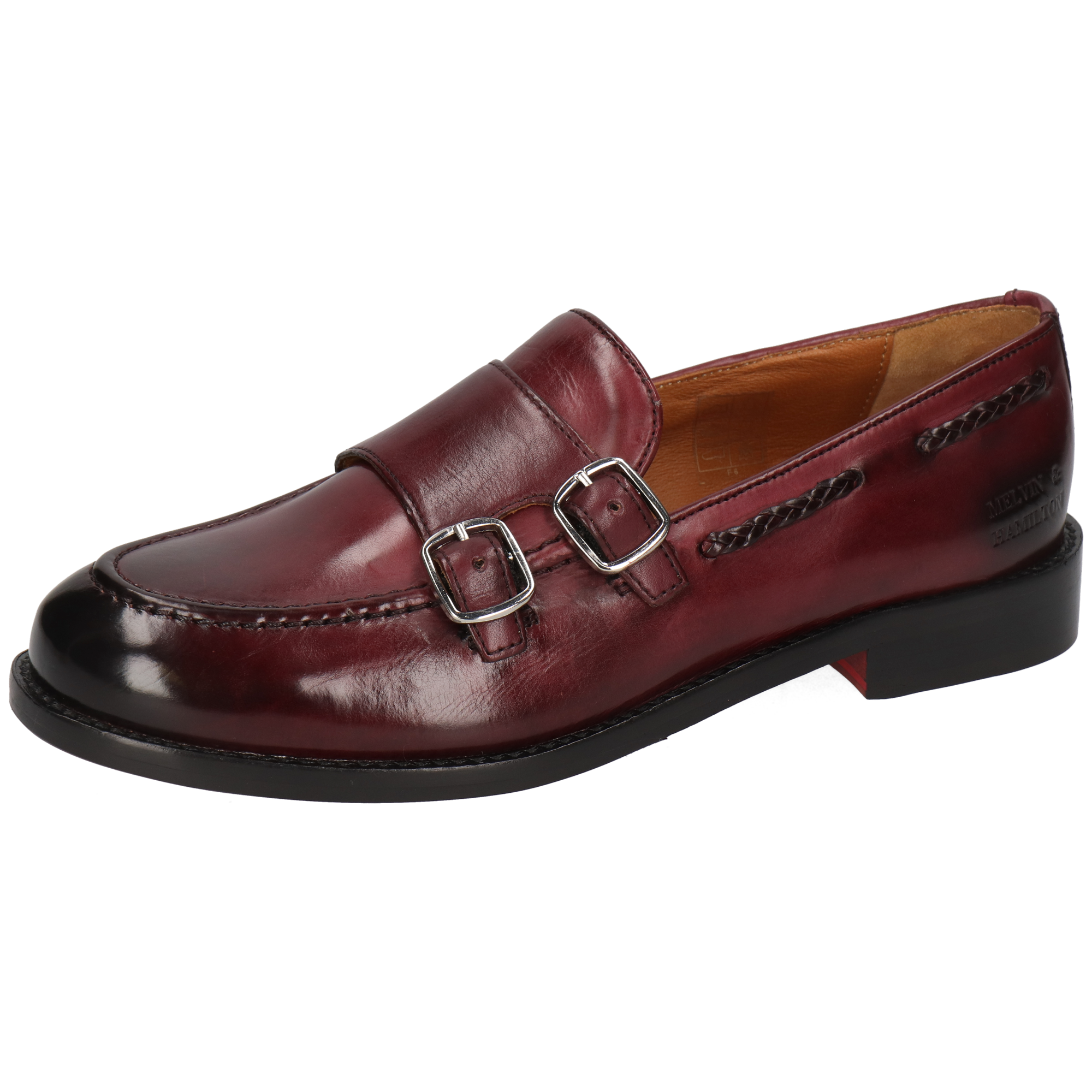 REGINE 22 - Mocassins à talon plat | Rouge