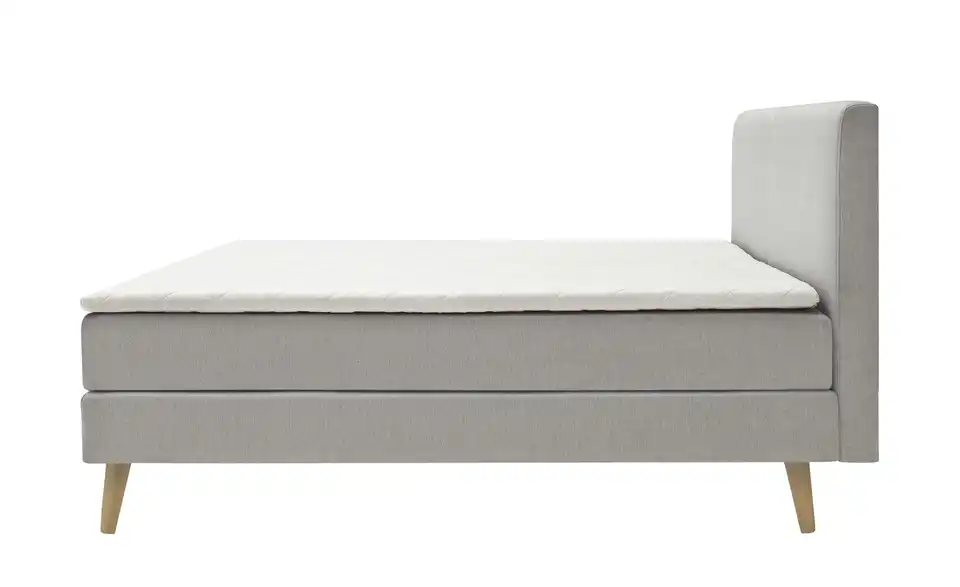 Boxspringbett Greta Hellgrau H2 160 cm