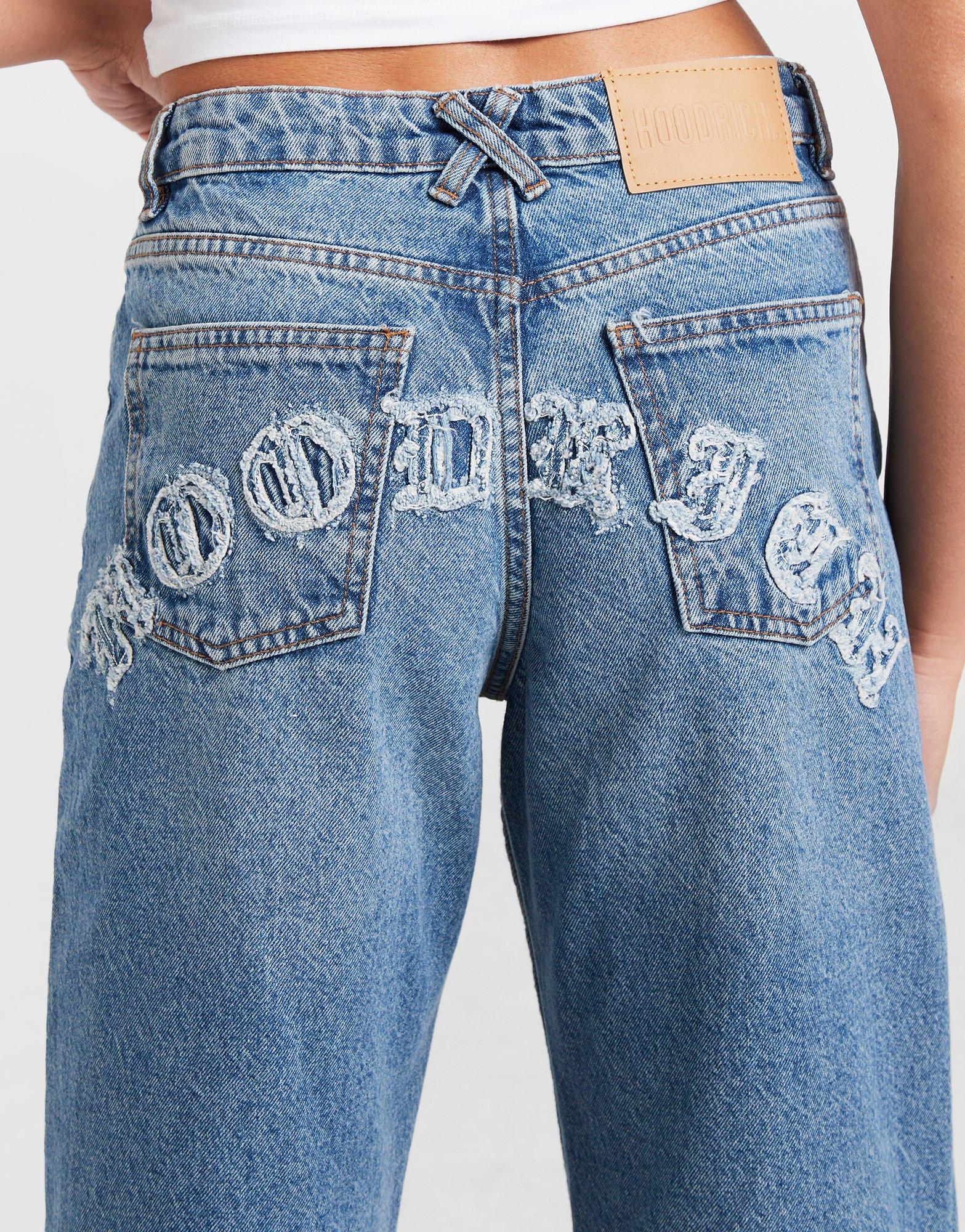 Hoodrich Jean Logo Applique Femme