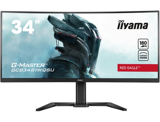 IIYAMA - Ecran PC Gamer 34 pouces incurvé G-Master Red eagle Incurvé 21:9 180Hz -GCB3481WQSU
