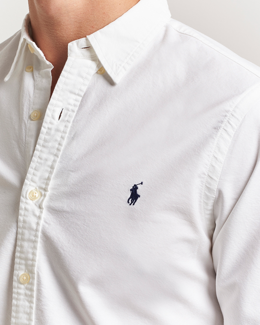 Polo Ralph Lauren Slim Fit Garment Dyed Oxford Shirt White