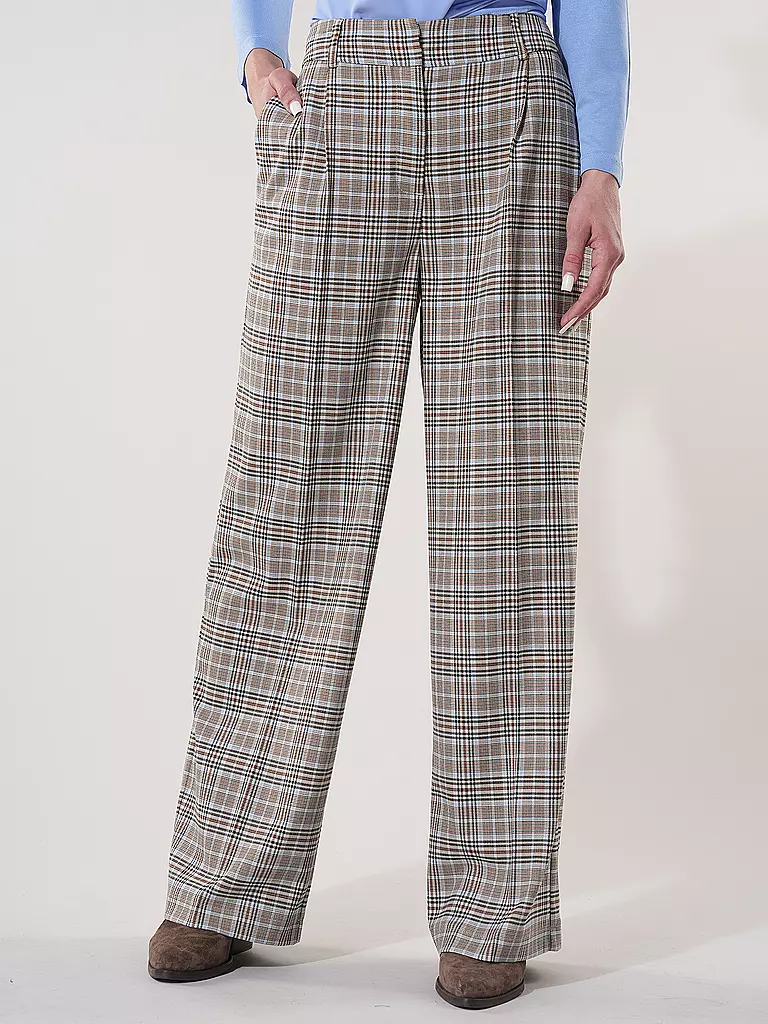 COMMA IDENTITY Hose Wide Leg braun