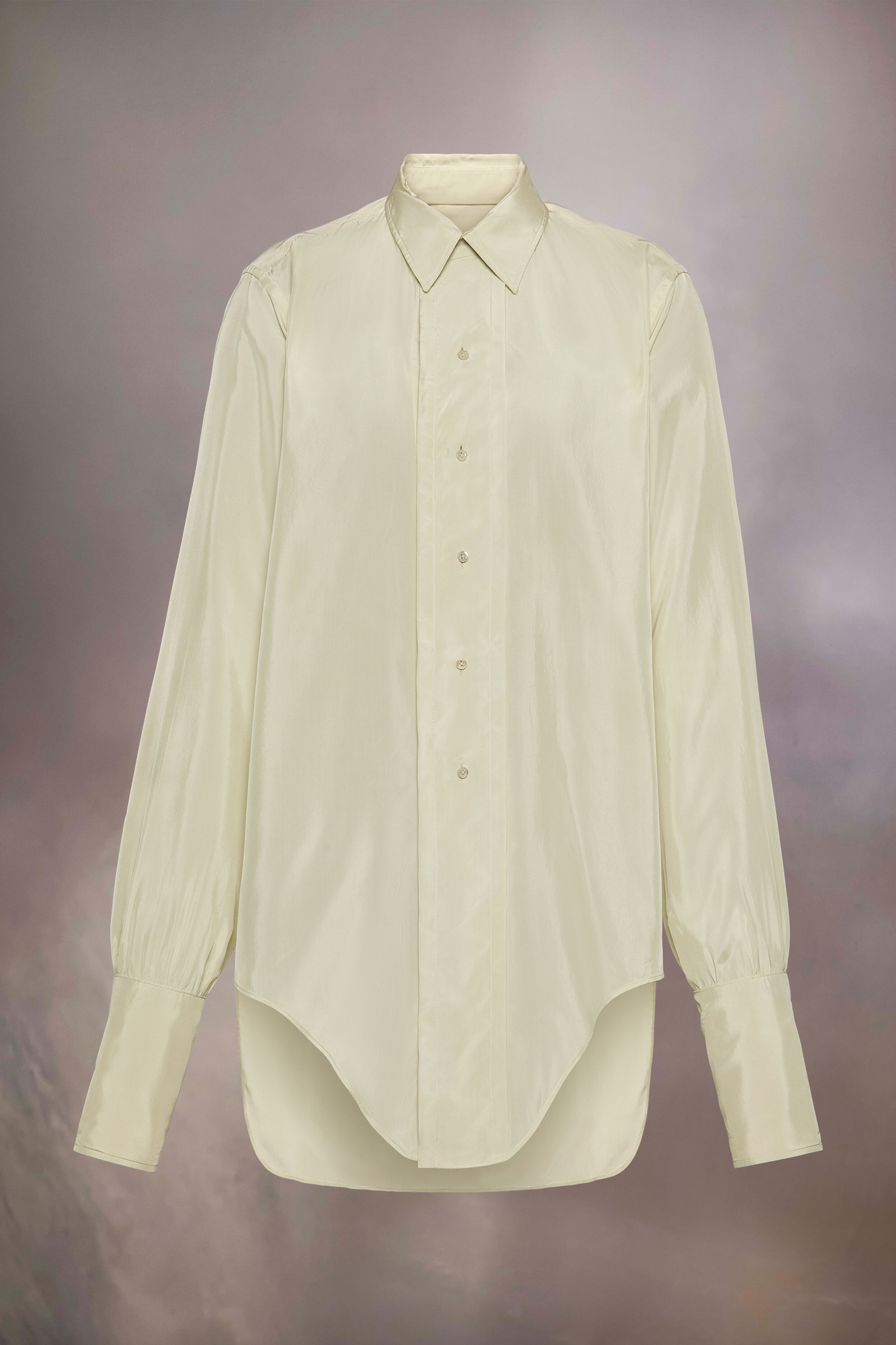 Chemise à ourlet plongeant Aloe et beige