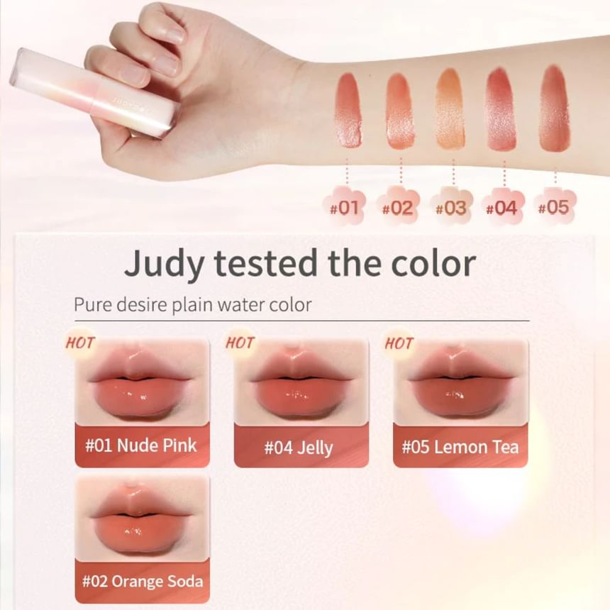 Judydoll - NIEUWE Watery Glow Lipstick - 3 kleuren