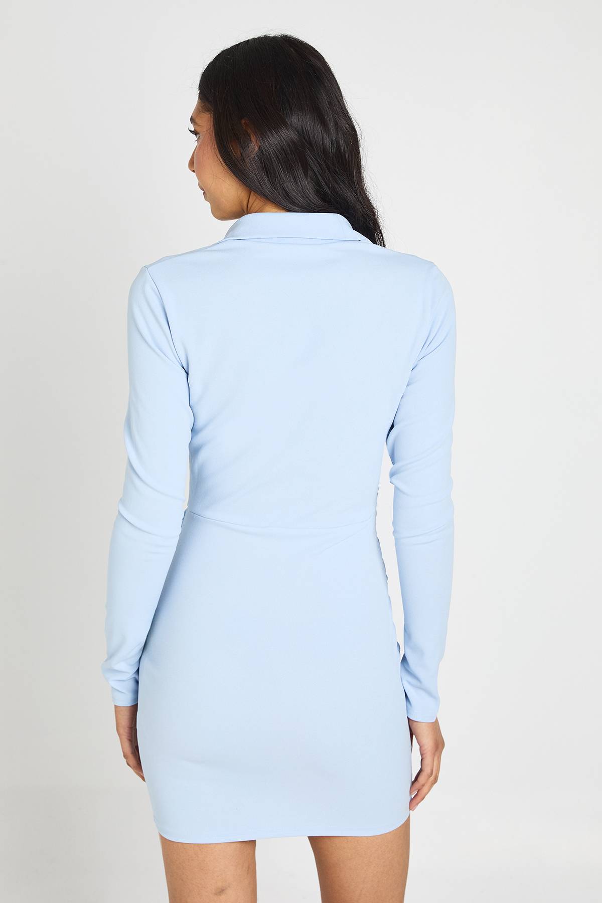 boohoo Robe Blazer Portefeuille À Manches Longues Tall