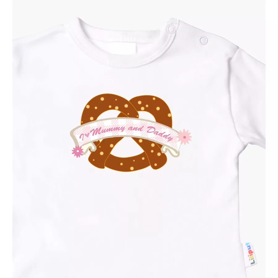 Liliput Langarmshirt Brezel weiß