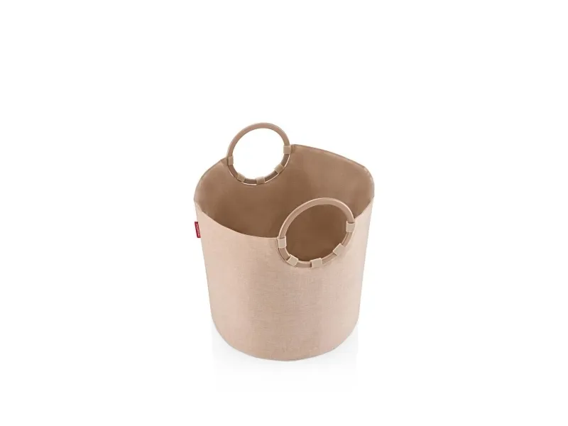 Reisenthel loophome S, Aluminium, Polyester, Kurv, Twist coffee, Monokromatisk, Indendørs, Rund