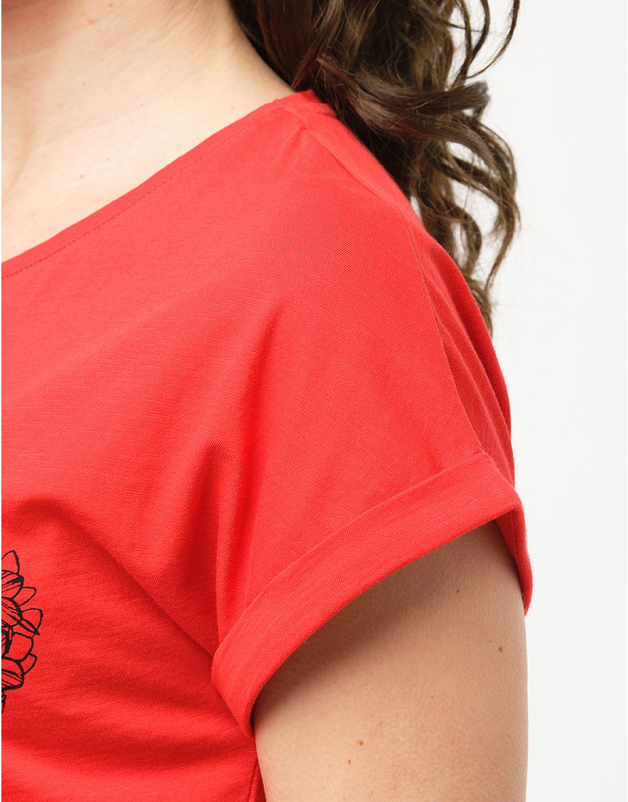 T-shirt rouge 100% coton