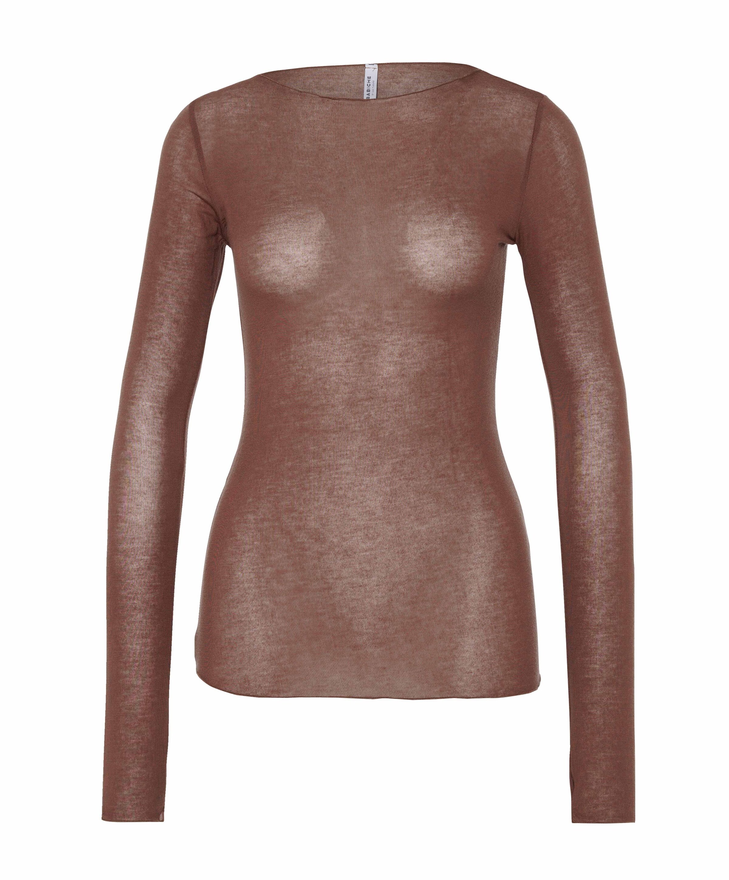 Babiche Dames longsleeve bruin