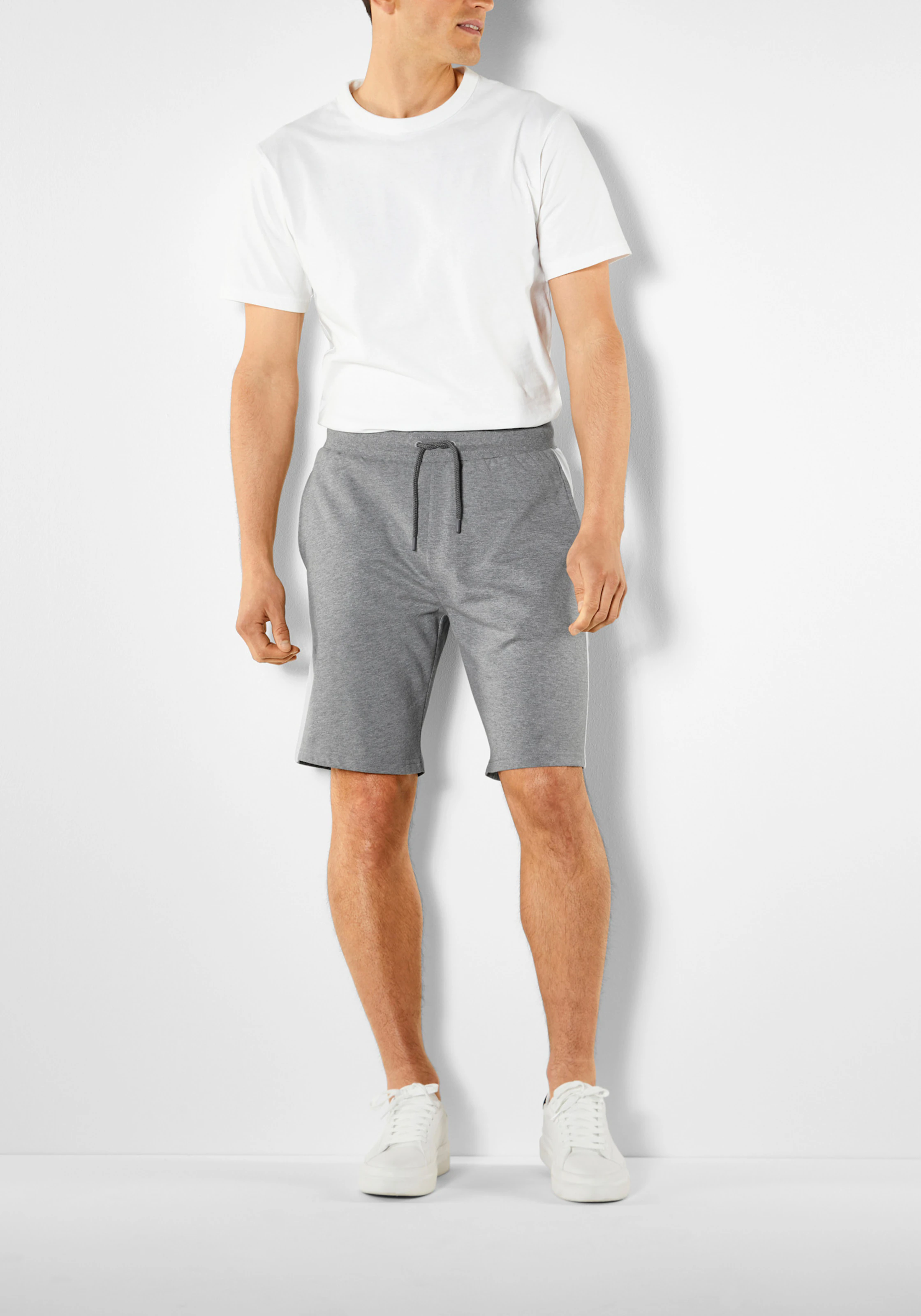 H.I.S Sweatshorts in grau-meliert