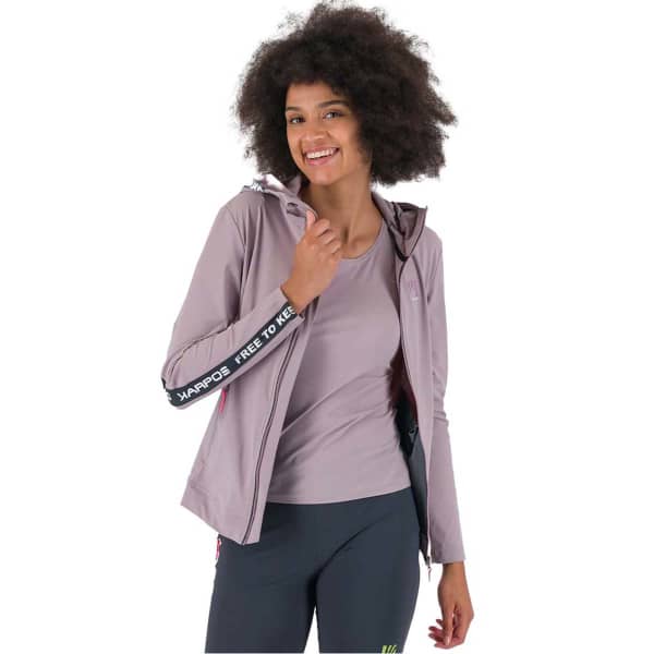 Veste polaire ski rando KARPOS EASYFRIZZ W FULL-ZIP HOODIE NIRVANA/OMBRE BLUE