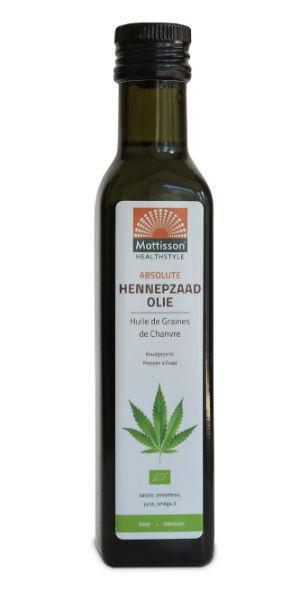 Mattisson Absolute Hennepzaadolie Bio Raw 250ml