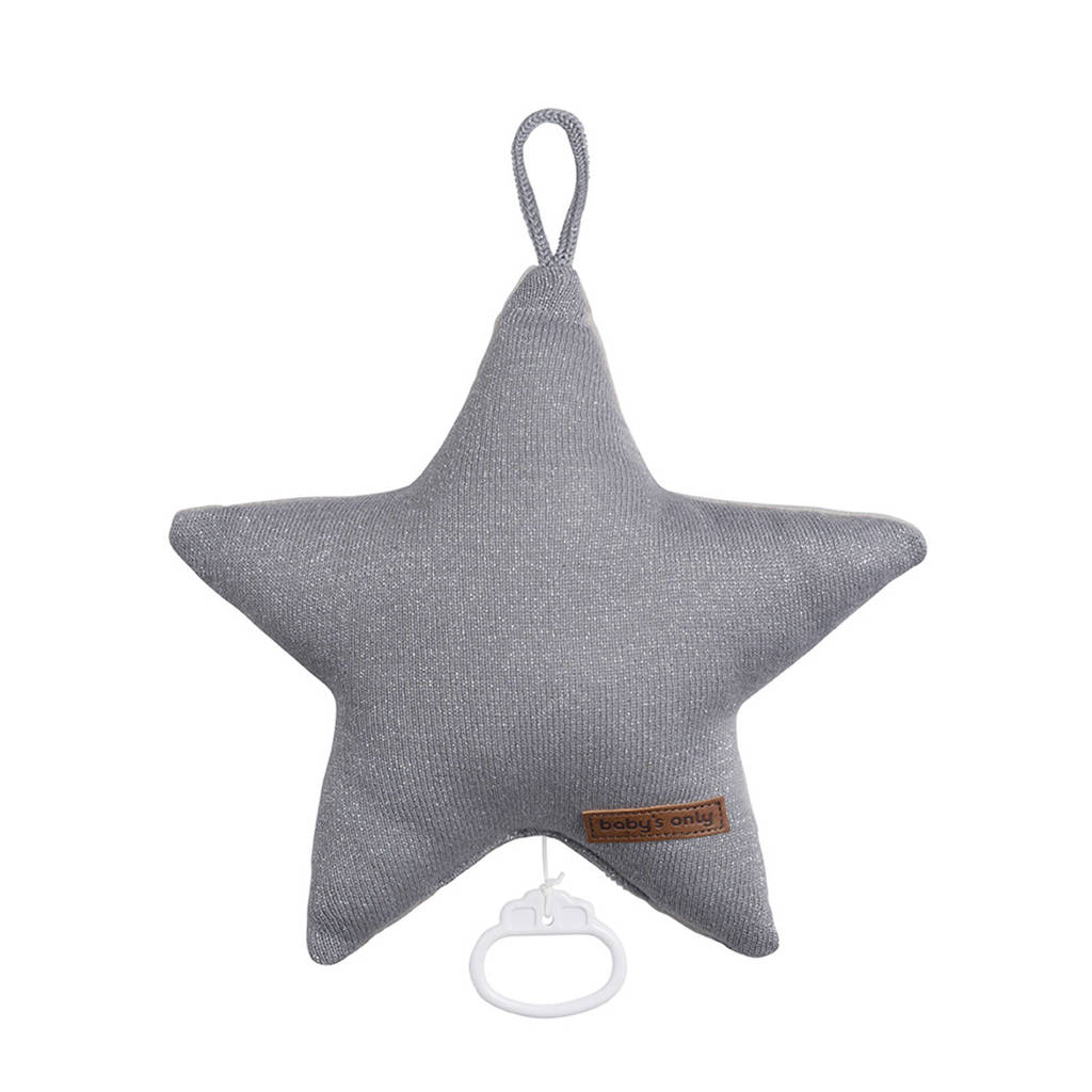 Muziekdoos Ster Sparkle zilvergrijs mÃªlee