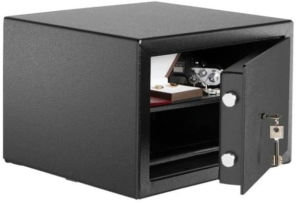 Burg Wächter Möbeltresor mit Schlüssel, Home-Safe, Sicherheitsstufe B, Feuerschutz DIN 4102, VdS-geprüft, ECB-S zertifiziert, 20,6 l, 30 kg, H 210 S, Schwarz, 20,6 Liter
