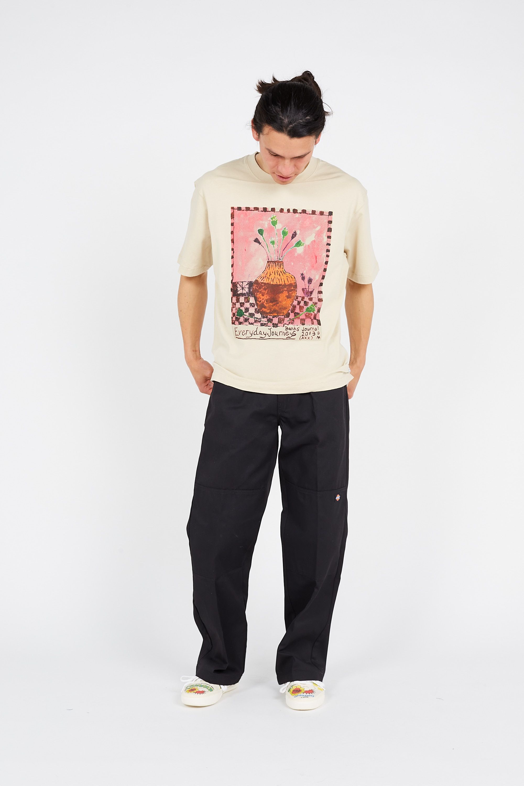 DICKIES Pantalon  DOUBLE KNEE REC Noir