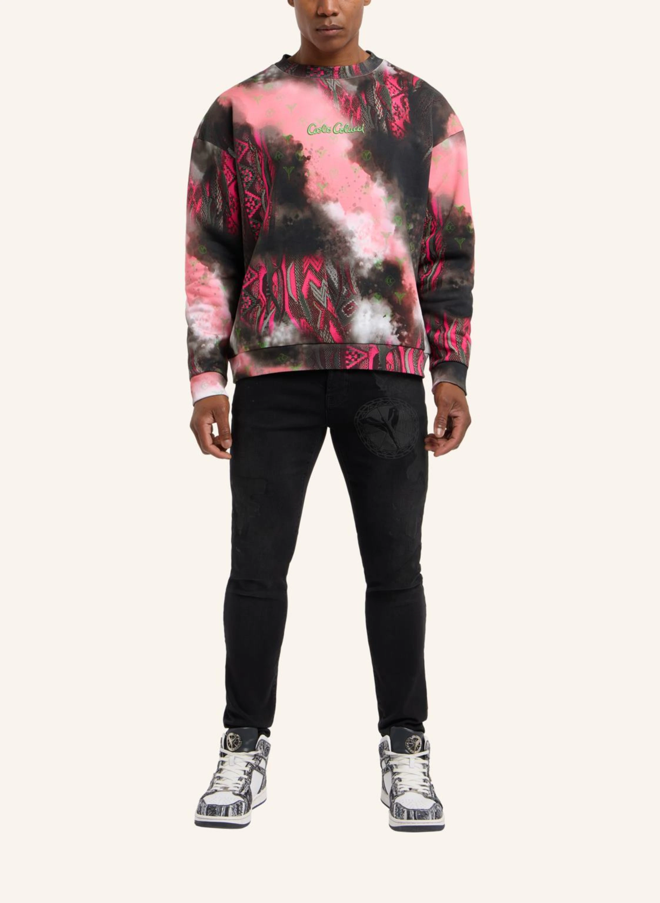 CARLO COLUCCI Oversize Sweatshirt - Sprayed knit DIOP