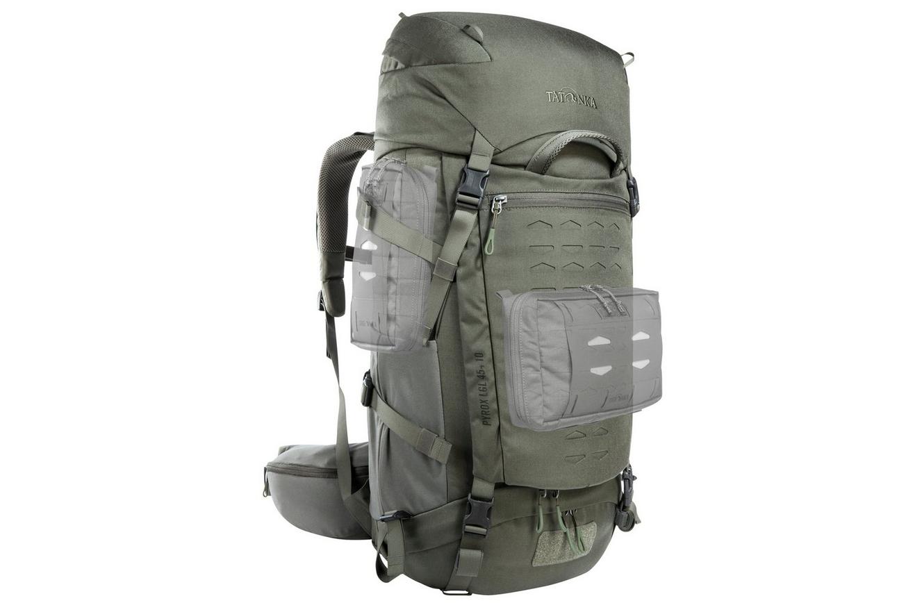 Tatonka Pyrox 45 10 BC Buschraft Backpack 1419-332 Stone Grey Olive, rugzak, 55L