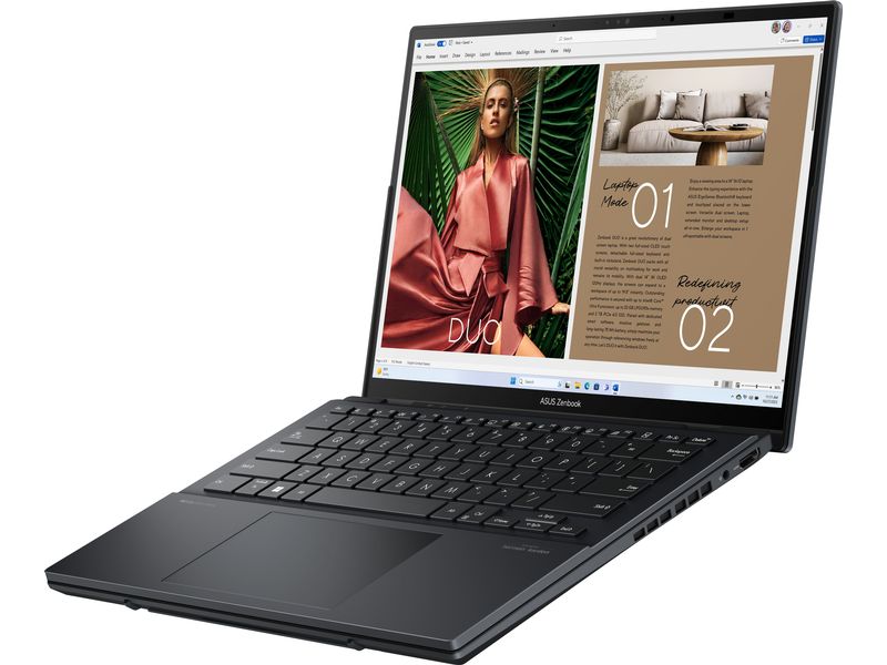 ASUS Zenbook Duo OLED (UX8406CA-PZ961W) Laptop mit zwei Displays und abnehmbarer Tastatur