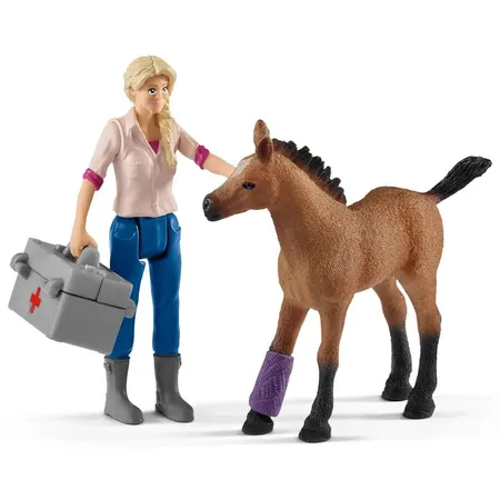 Schleich® 42486 Farm World - Arztbesuch bei Stute und Fohlen
