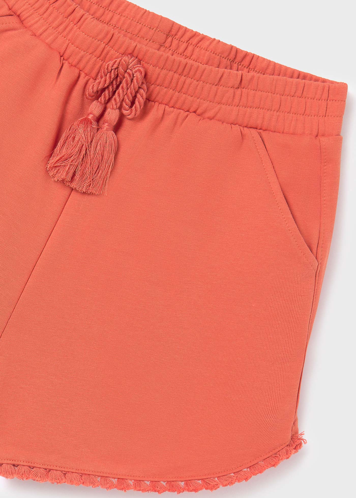 Shorts de lã Better Cotton para meninas, cor canela.