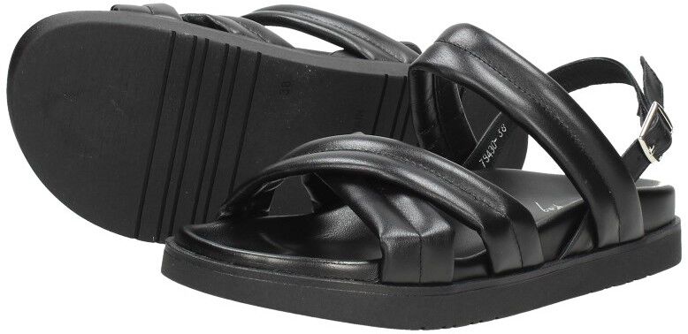 Red Rag Women Flat Sandal Padding zwart