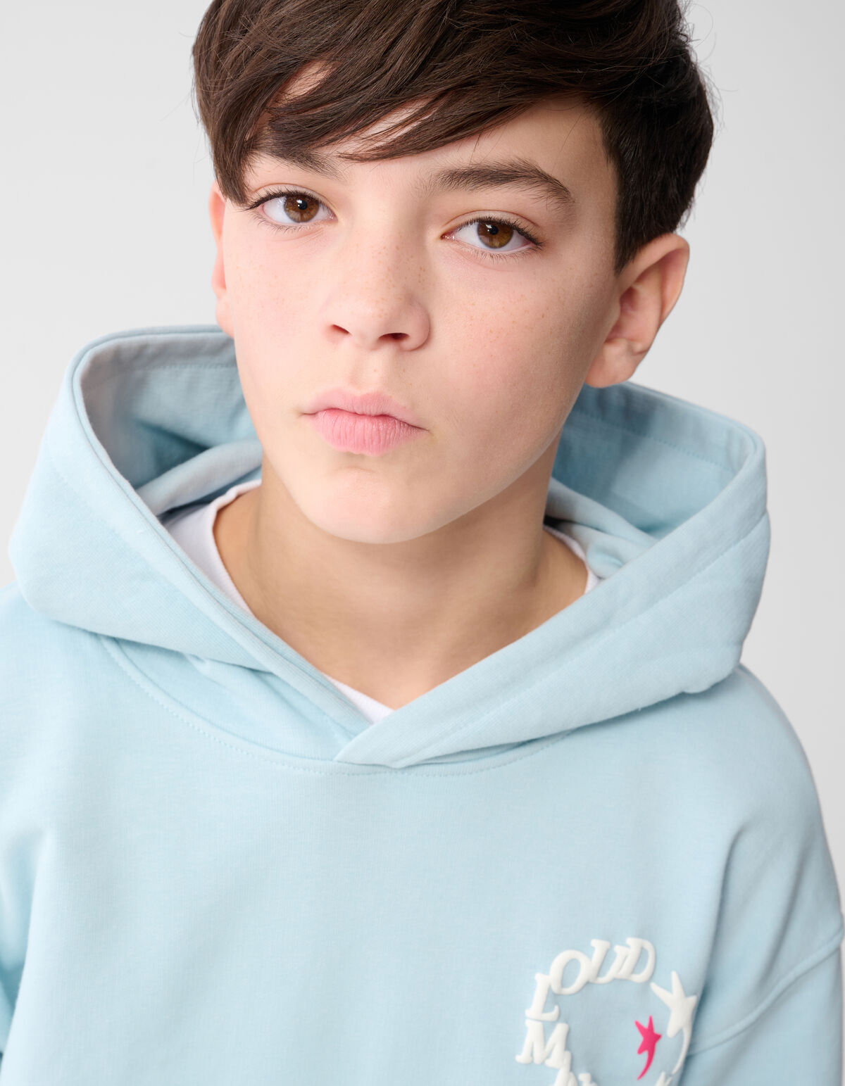 Cloud Artwork Hoodie Lichtblauw