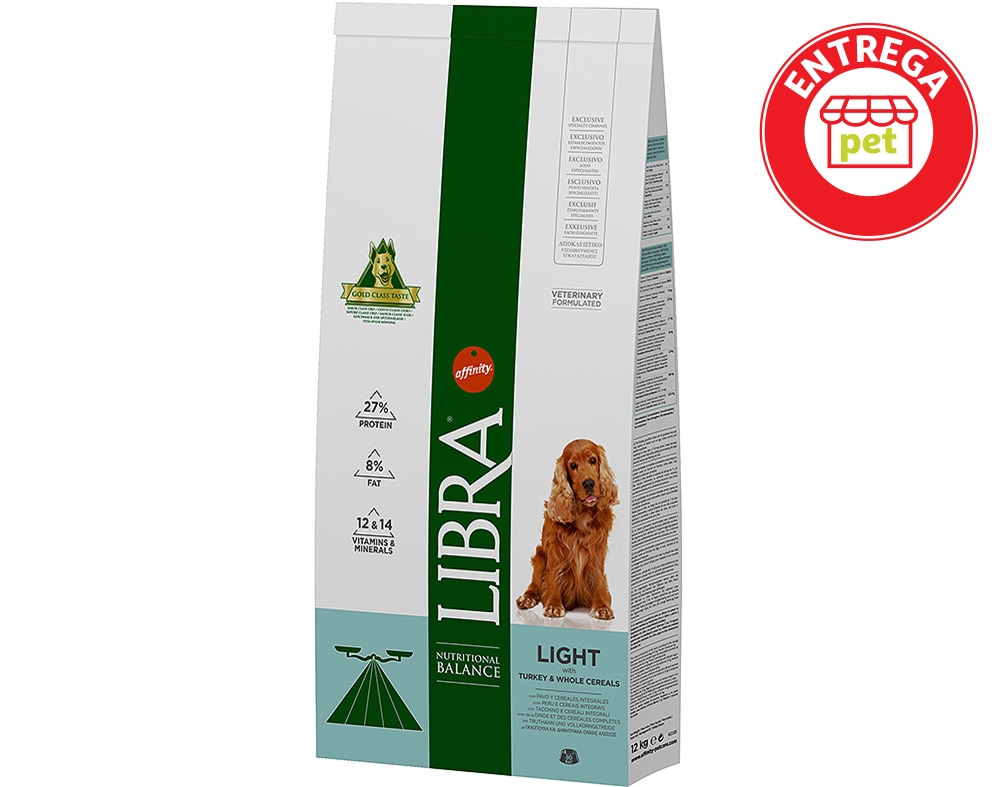RAÇÃO PARA CÃO LIBRA LIGHT 12KG