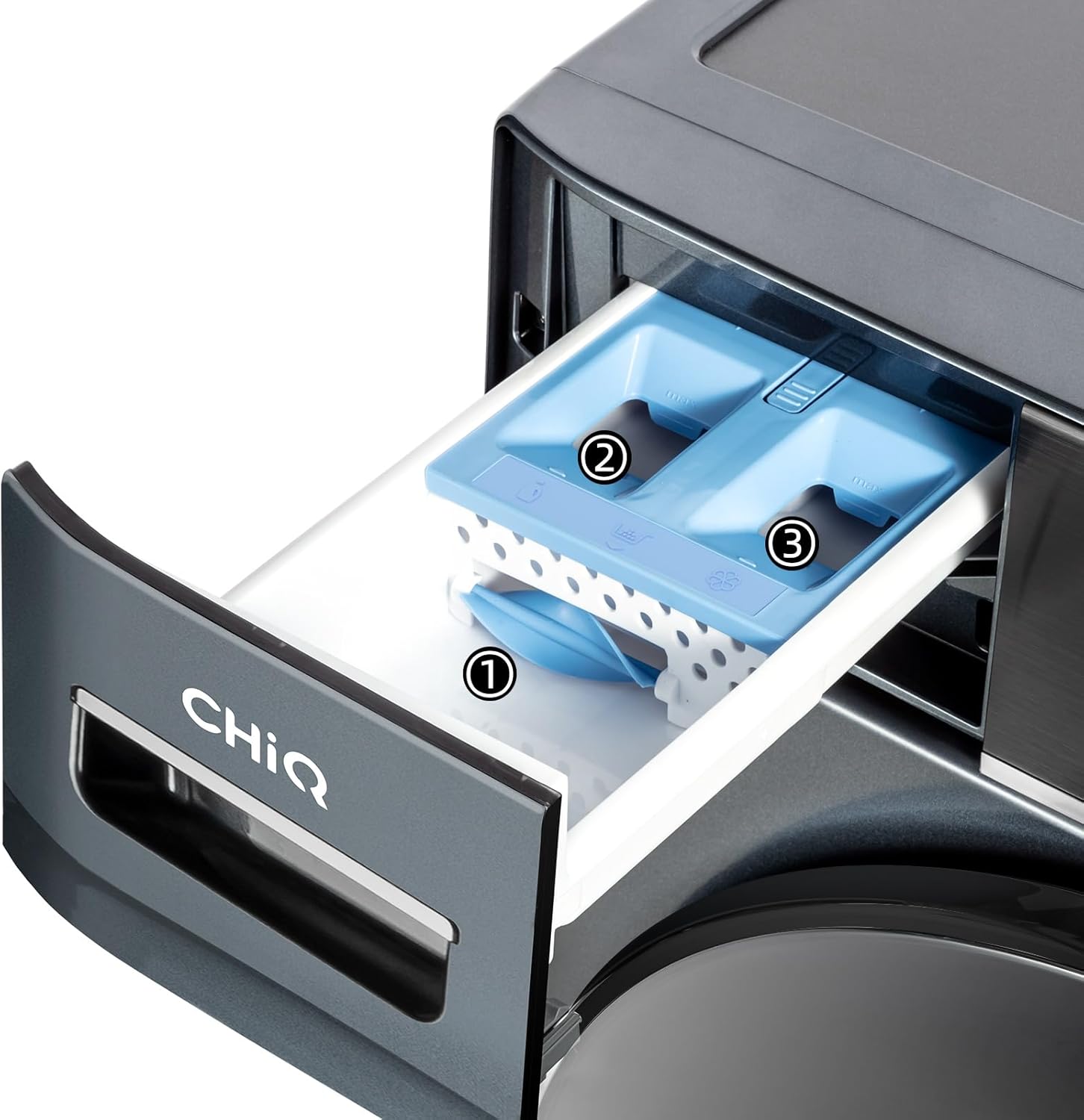 Machine à laver CHiQ CFL100-14586IM3XA, gris