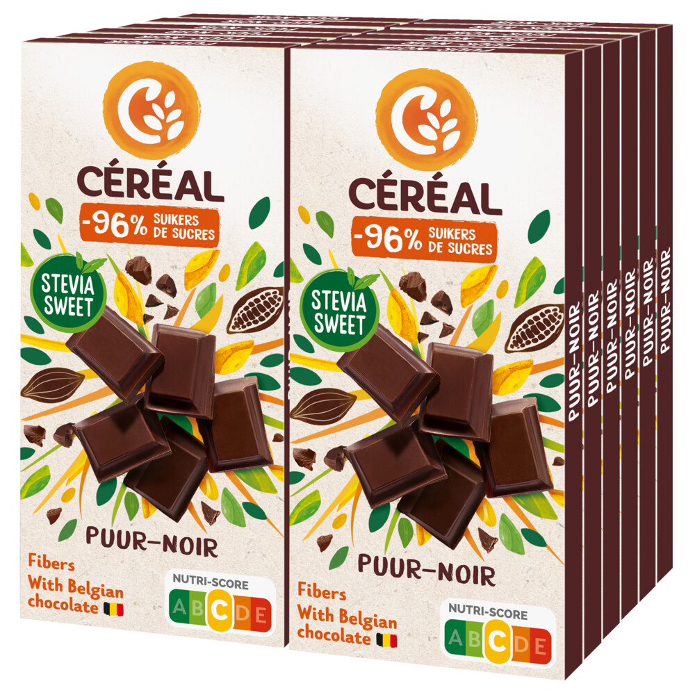 12x Céréal Chocoladetablet Puur85 gr