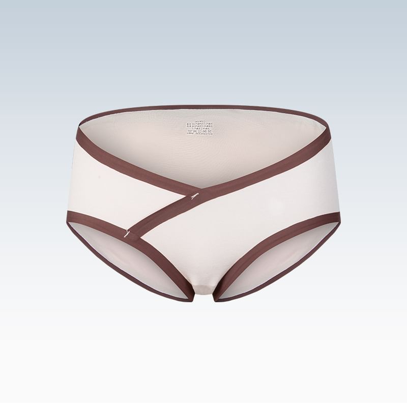 POKU - Zwangerschapsslip met lage taille en contrasterende rand