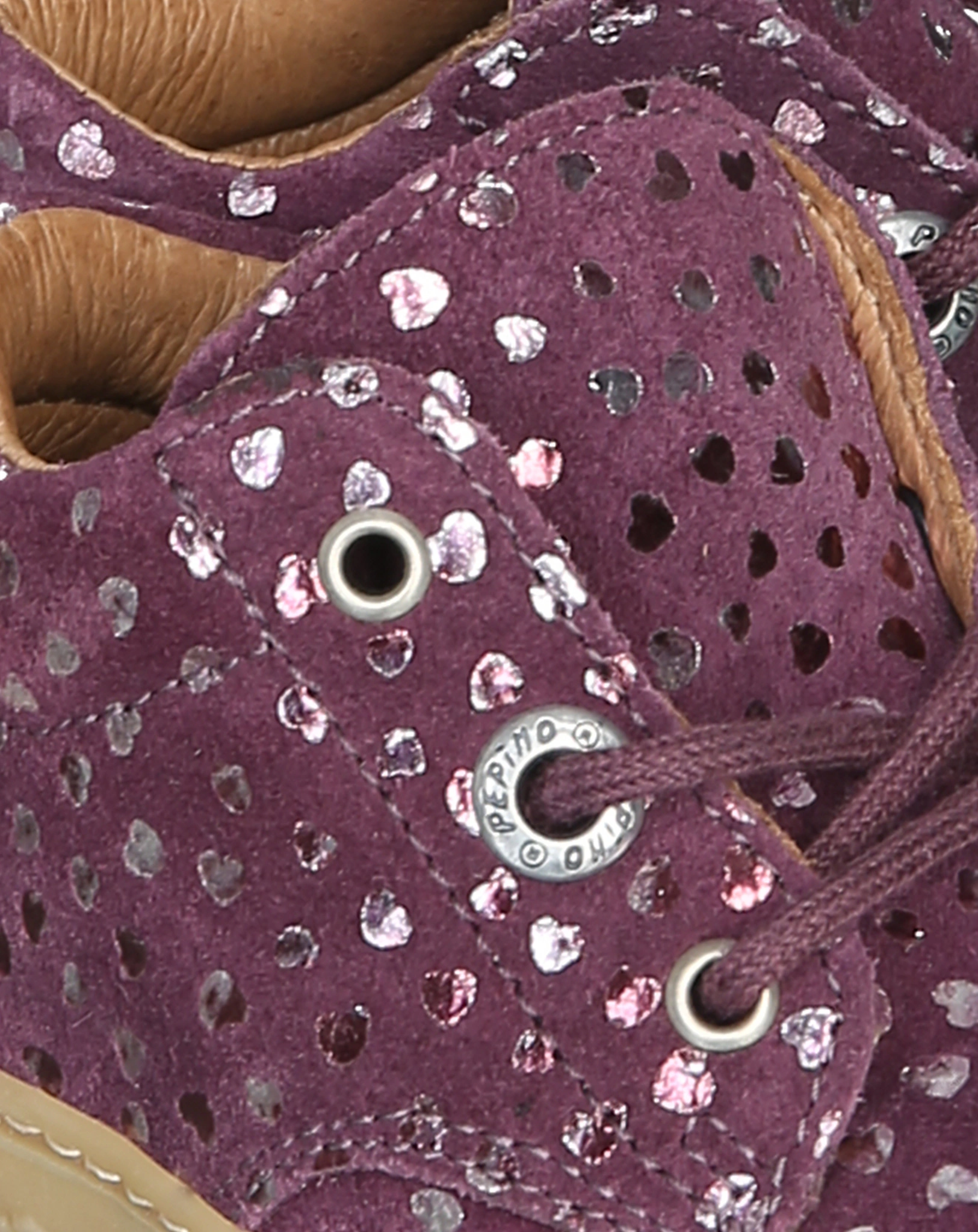 Lauflernschuhe DOTS in merlot