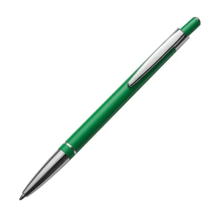 Macma Kugelschreiber aus Metall, slimline, Kugelschreiberfarbe: grün, 10 Stück