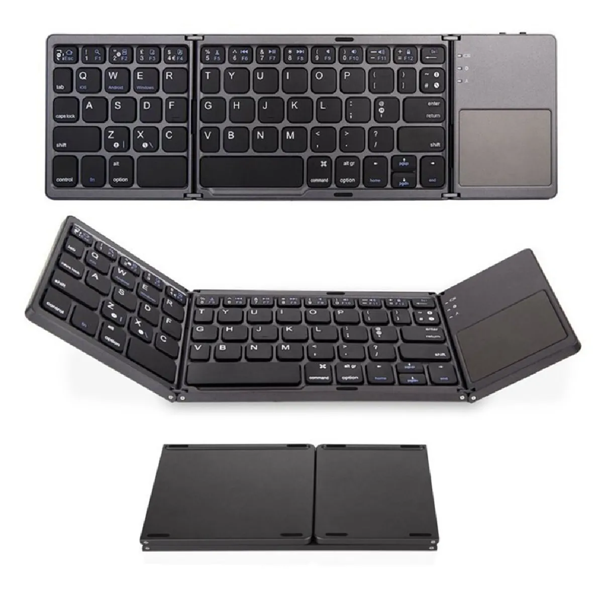 Universal Mini clavier tactile pliant - Noir