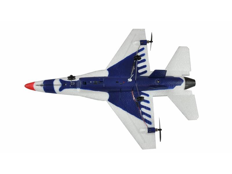 Amewi Flugzeug F16B, 2-Kanal mit Gyro RTF 2 Motoriges Einsteiger Flugzeug im Design eines F16 Jet's
