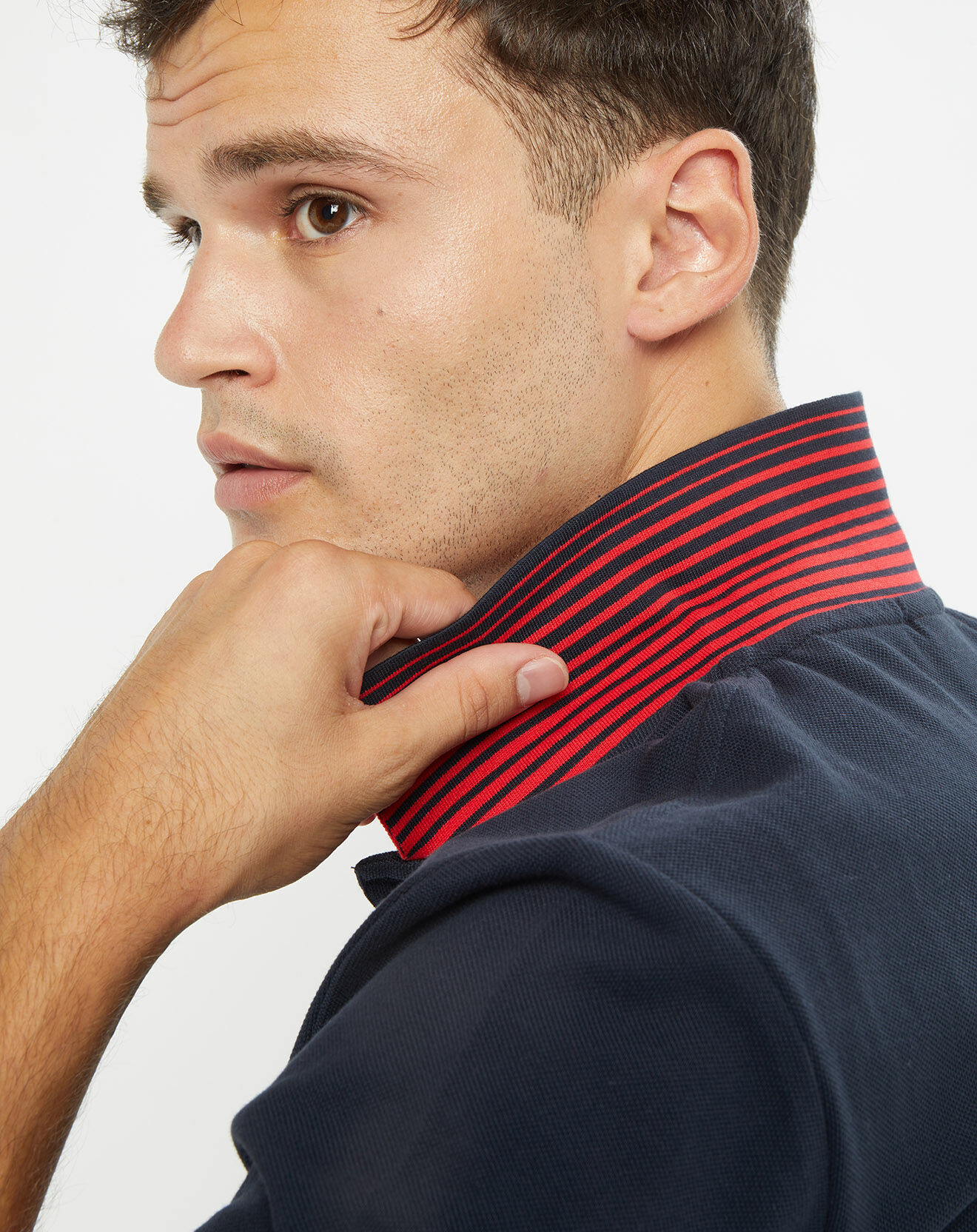 Hackett London Polo Regular Fit Aston Martin Racing Contrast bleu marine/rouge