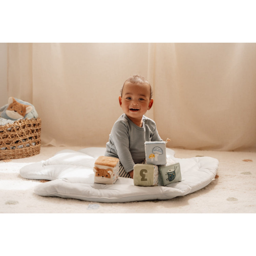 Køb Little Dutch Forest Friends Blue Aktivitetsterninger 4-Pak