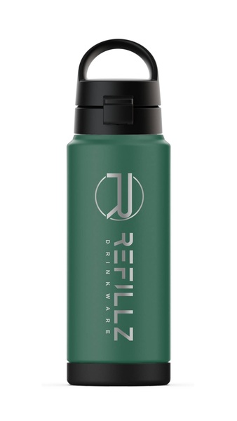 Refillz Pro X Bottle Rubberpainted Pure Green (720ml)