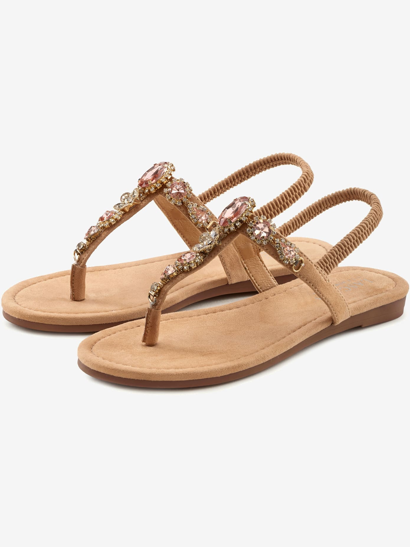Tongs pierres fantaisie tendance
