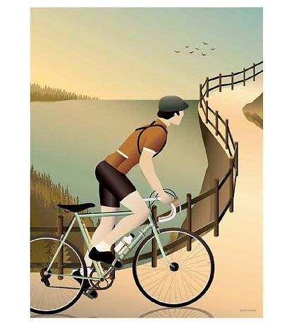 Vissevasse Poster - 50x70 - Cycling In The Hills