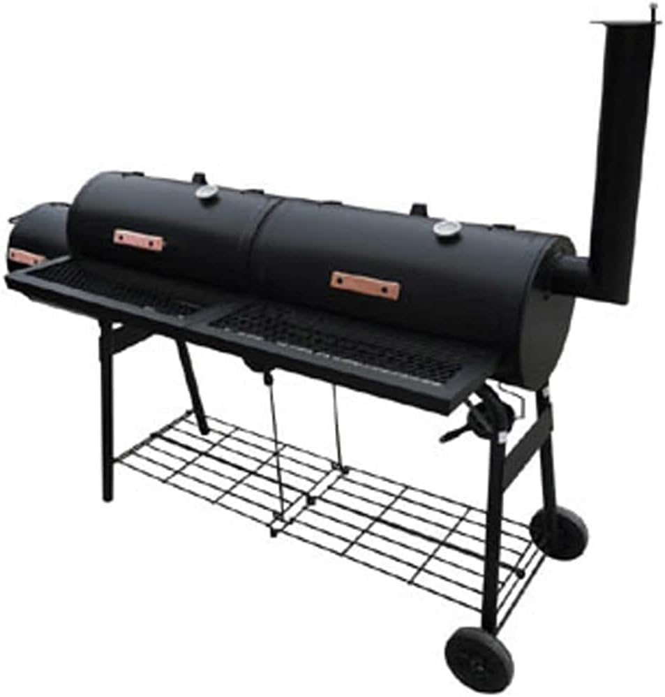 vidaXL Holzkohlegrill Smoker BBQ Barbecue Grillwagen Standgrill Räucherofen
