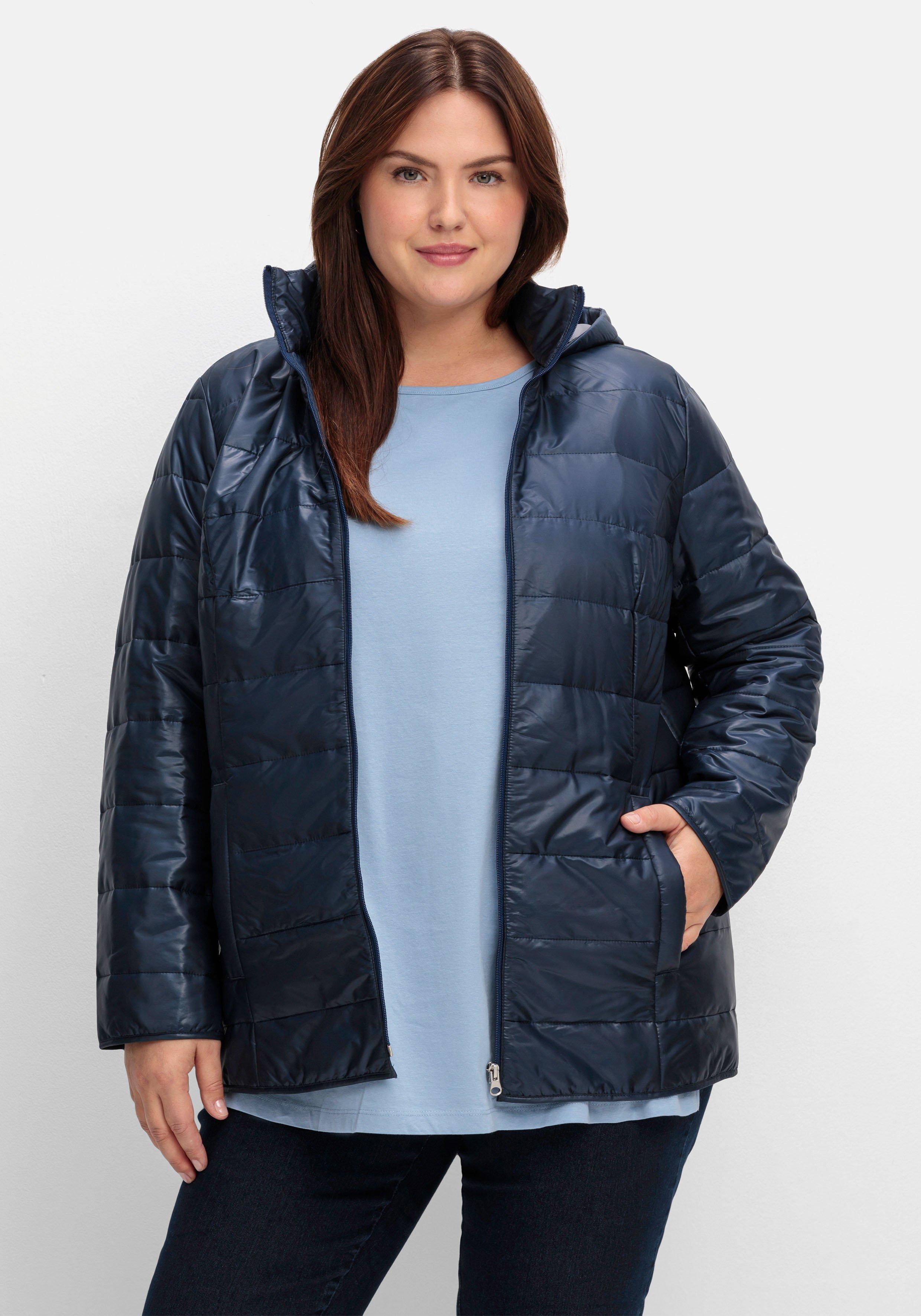 Leicht wattierte Steppjacke mit Kapuze