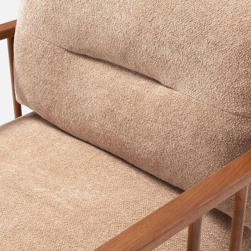 Fauteuil Woody warm beige