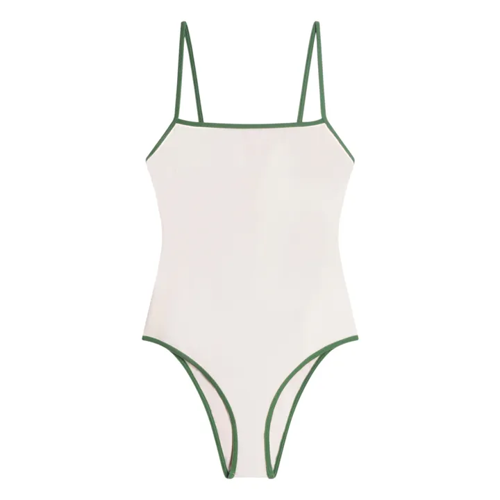Icone Maillot 1 Pièce Eponge Baya | Blanc